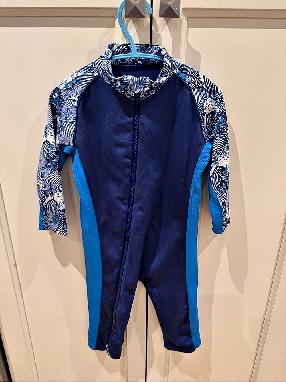 Stonz Sun Suit Blue One-Piece Swimsuit